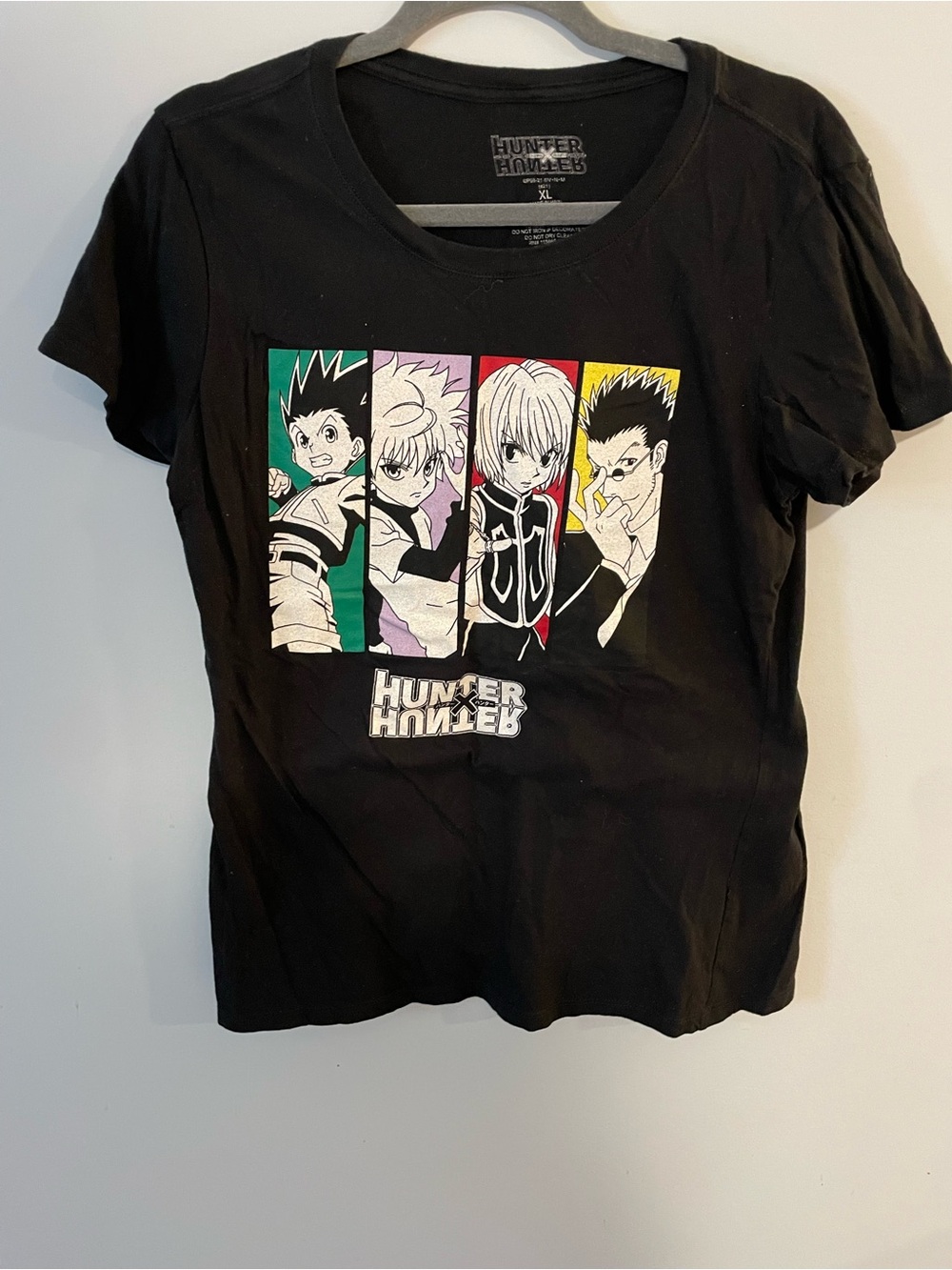 Hunter x Hunter Kids Black Graphic Tee size Xl